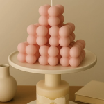 VENA Hediyelik Kokusuz Pembe Bubble Mum Adet Fıyat