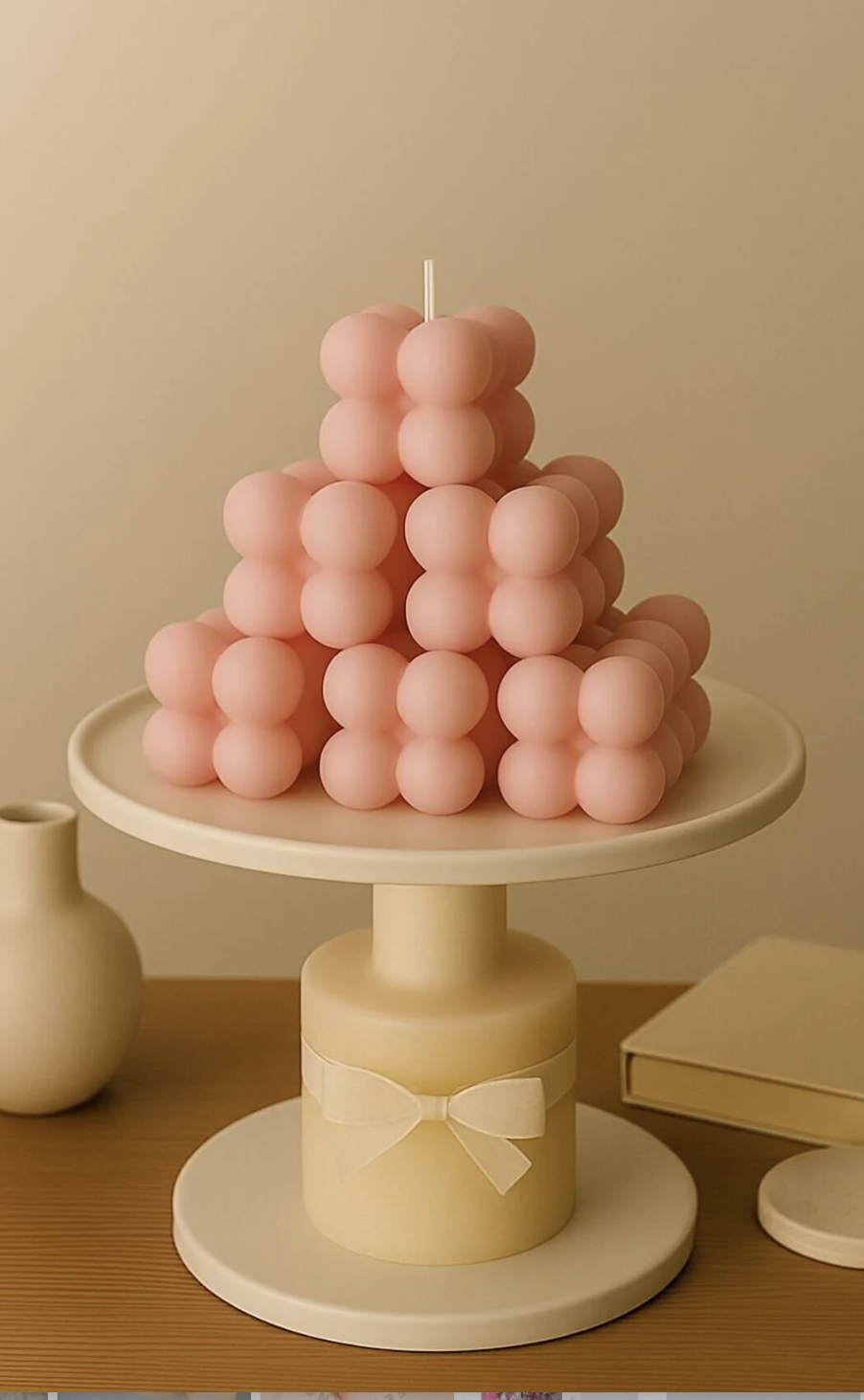 Ekran Resmi 2025-11-23 17.05.26 VENA Hediyelik Kokusuz Pembe Bubble Mum Adet Fıyat - Görsel 1