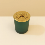 YEŞİL BARDAKLI KURDELE KAPAKLI ÇİKOLATA KOKULU MUM