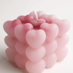 VENA KOKUSUZ PEMBE KALPLİ BUBBLE MUM