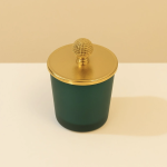 VENA YEŞİL BARDAKLI YUVARLAK KAPAKLI YASEMİN KOKULU MUM