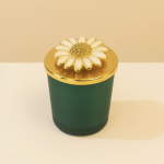 VENA YEŞİL BARDAKLI PAPATYA KAPAKLI VANİLYA KOKULU MUM